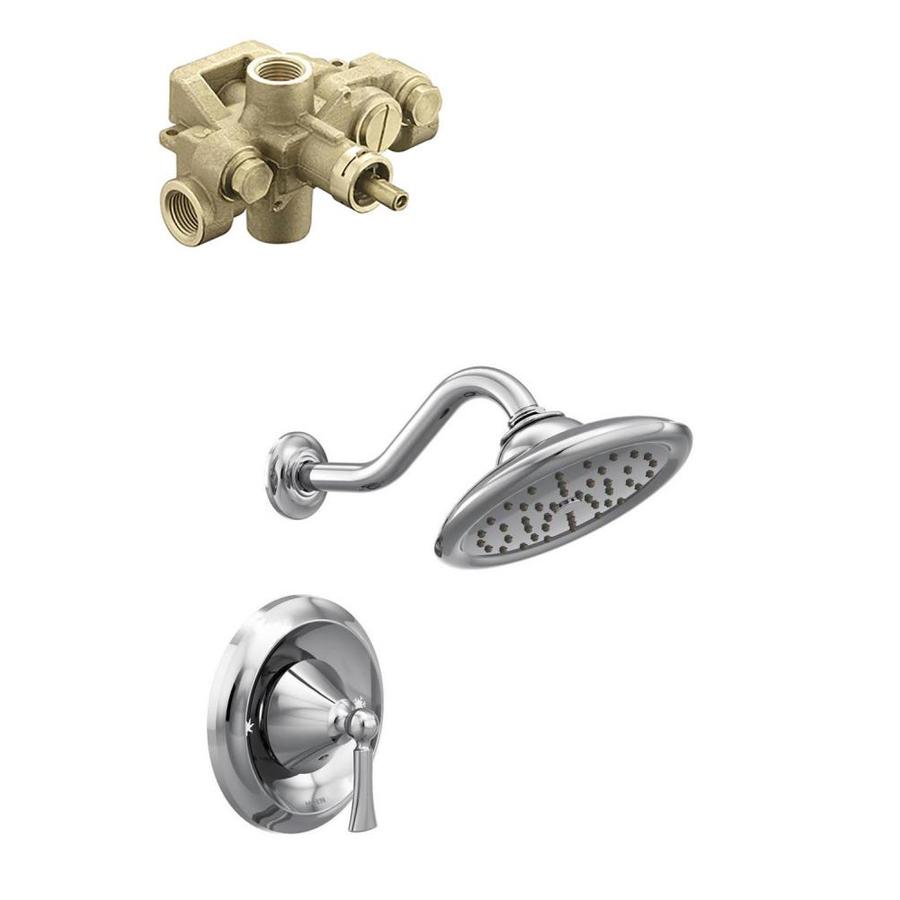 Moen Wynford Polished Chrome 1 Handle Shower Faucet With Valve At Moen Wynford Polished Chrome 1 Handle Shower Faucet With Valve