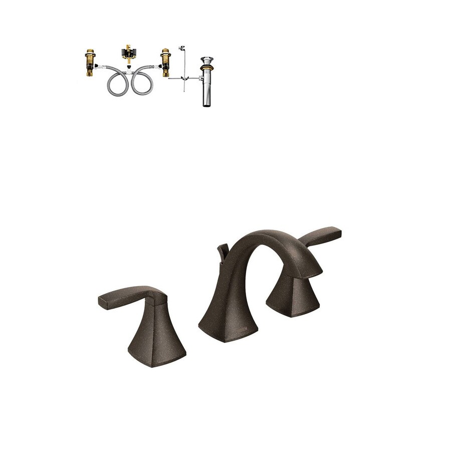 Moen Voss Oil Rubbed Bronze 2handle Widespread WaterSense Bathroom