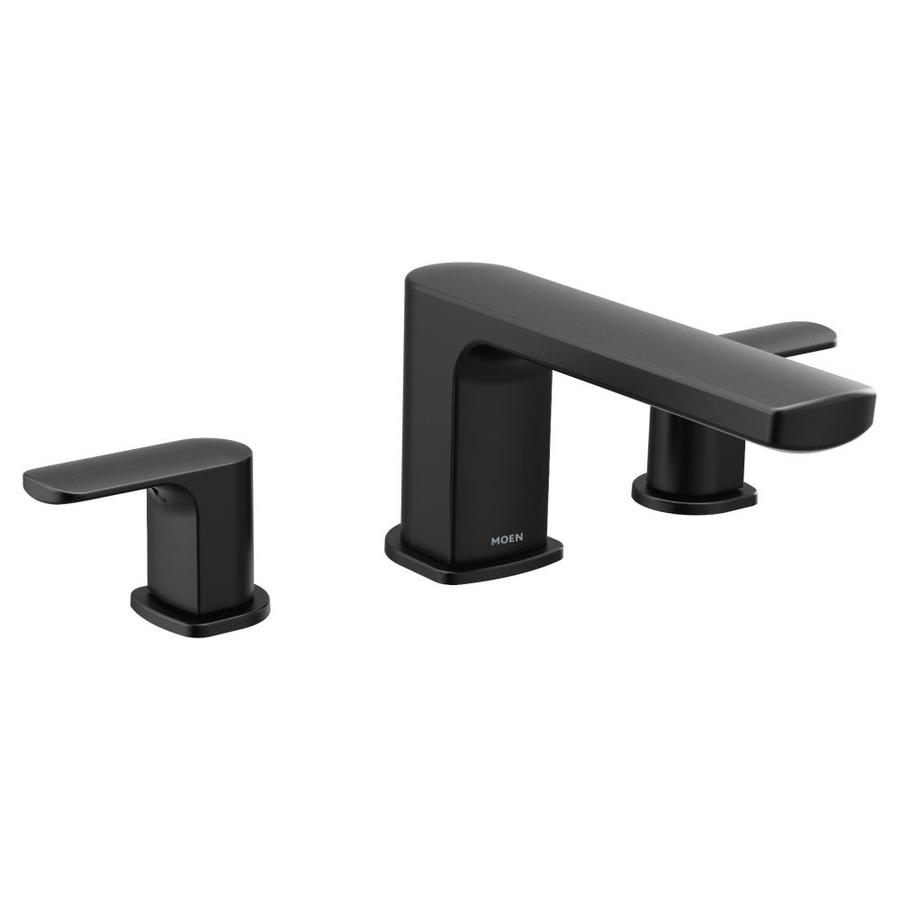 Moen Rizon TwoHandle Roman Tub Faucet Matte Black at