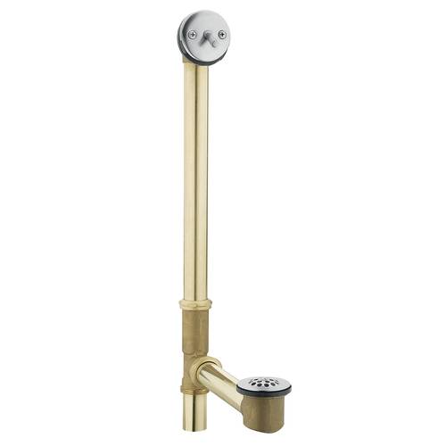 Moen 1.5in Chrome Triplever Drain with Brass Pipe in the