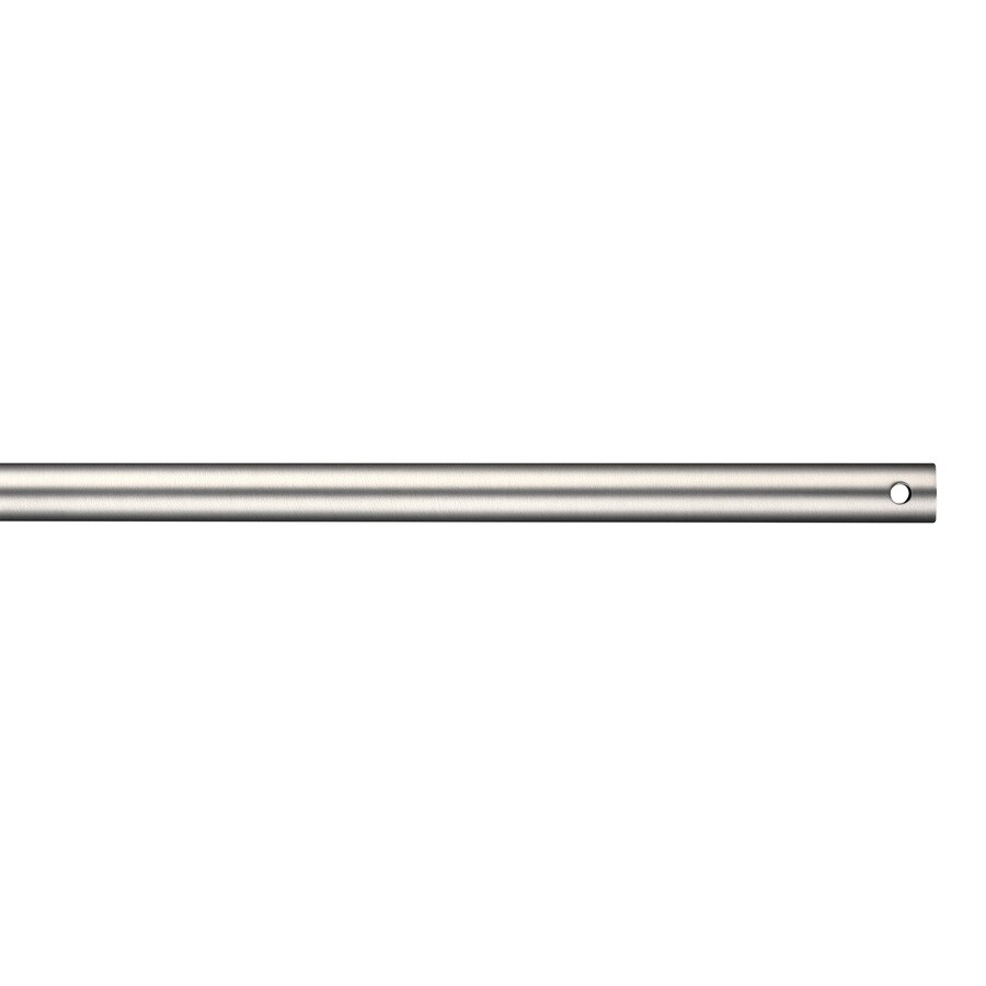 Monte Carlo Fan Company 72" Chrome and Pewter Downrod in the Ceiling
