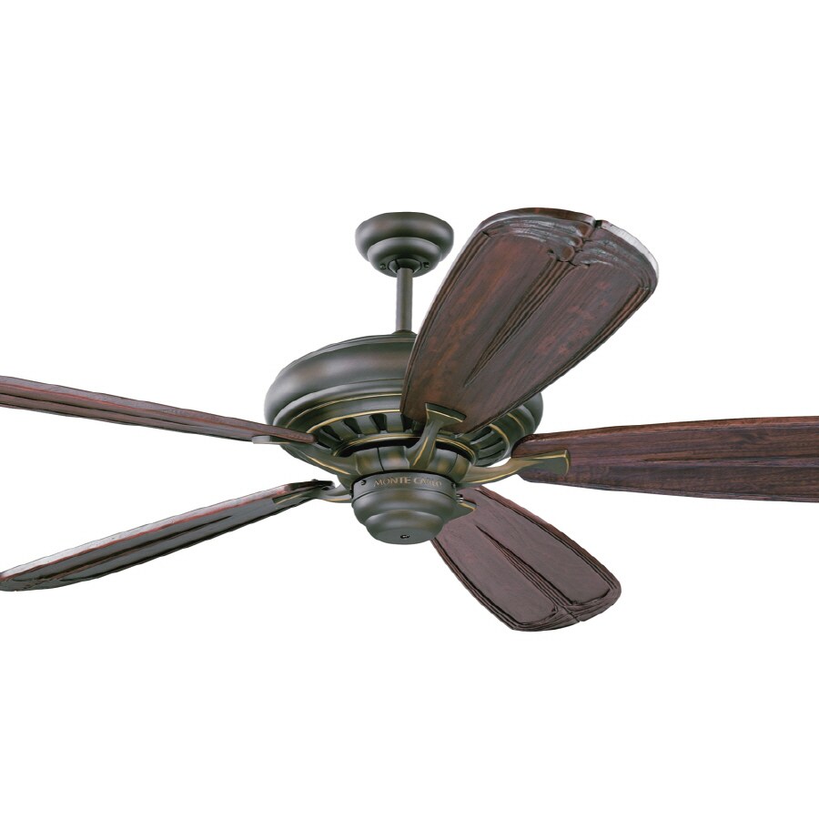 Monte Carlo Fan Company Maxima 52in Roman Bronze Downrod Mount Ceiling Fan at