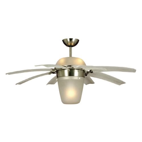 Monte Carlo Fan Company 44 Airlift Brushed Steel Ceiling Fan At