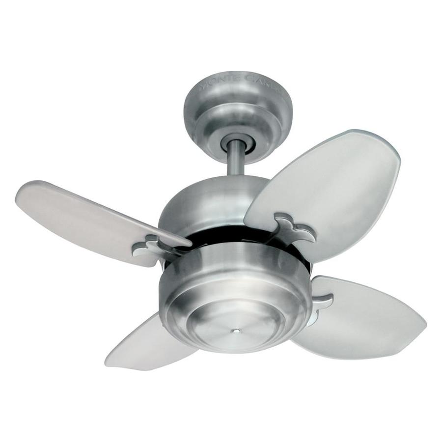 Monte Carlo 20 In Brushed Steel Indoor Ceiling Fan 4 Blade At