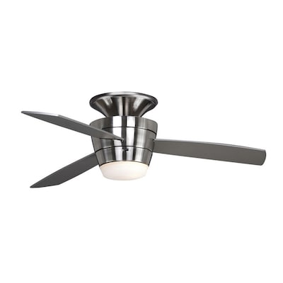 Allen Roth 44 Mazon Brushed Steel Ceiling Fan At Lowes Com