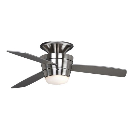 allen + roth 44" Mazon Brushed Steel Ceiling Fan in the Ceiling Fans