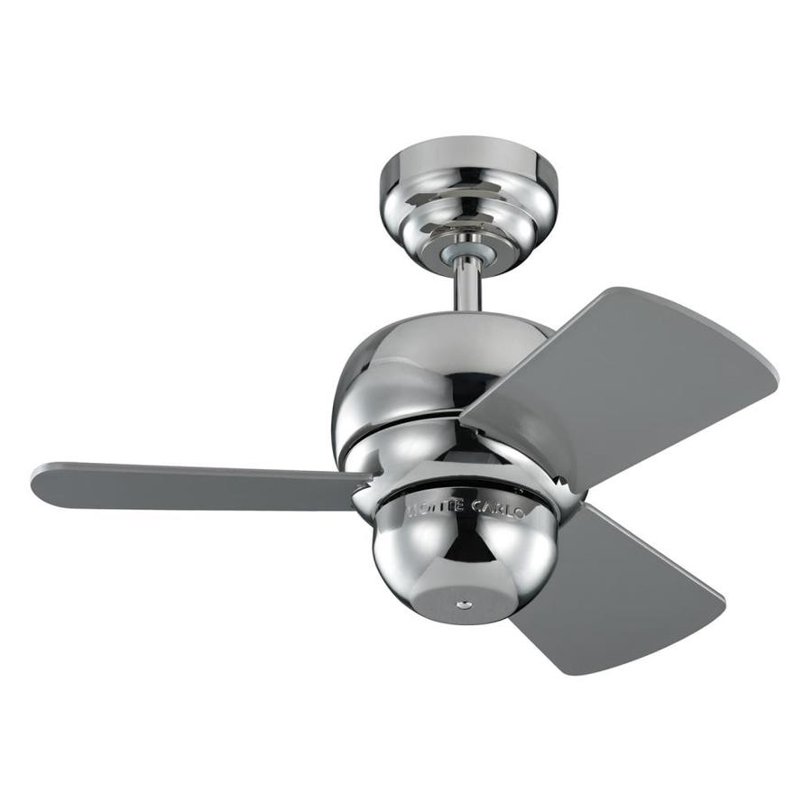 Monte Carlo Micro 24 24 In Polished Nickel Indoor Outdoor Ceiling