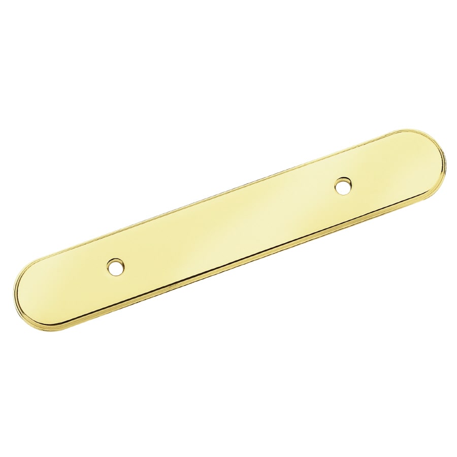 Amerock Backplates Polished Gold Polished Brass Backplate in the