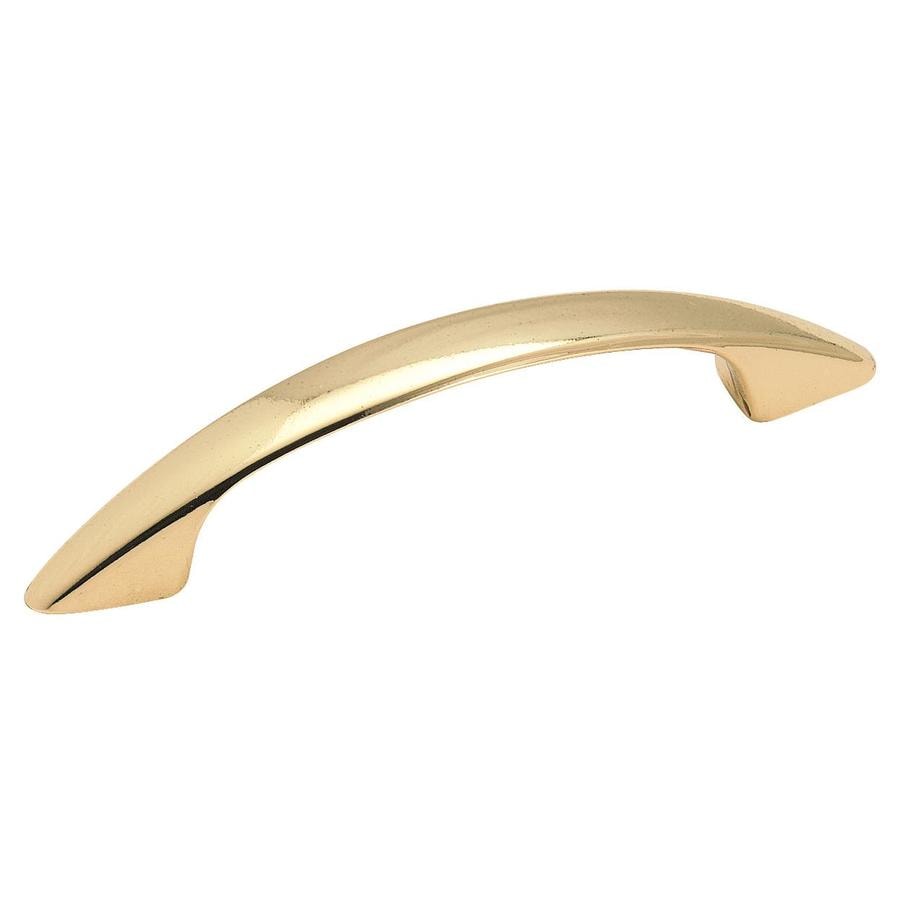 Amerock Allison Value 3-in Center to Center Polished Brass Arch Handle ...