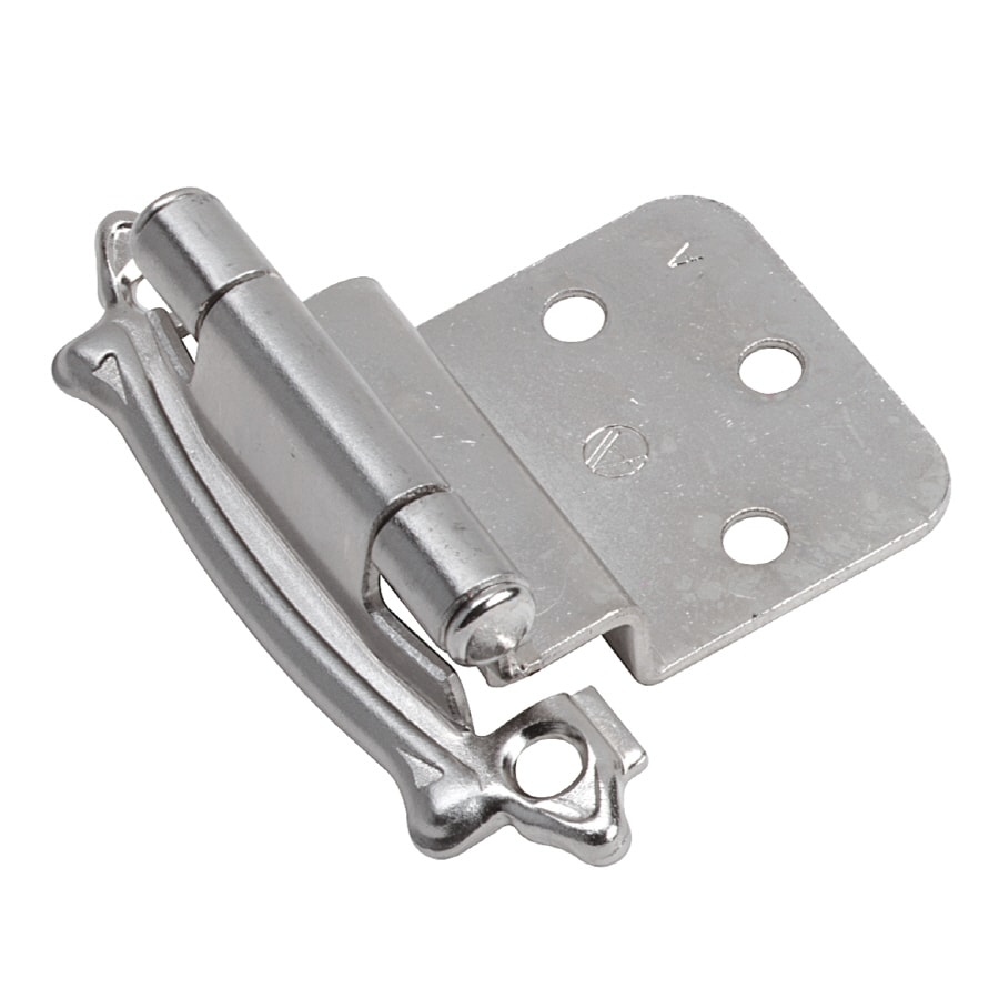 Amerock 1/2-in x 1-7/8-in Sterling Nickel Self-Closing Cabinet Hinge at ...