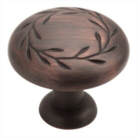 Nature's Splendor 1-5/16 in (33 mm) Diameter Oil-Rubbed Bronze Cabinet Knob