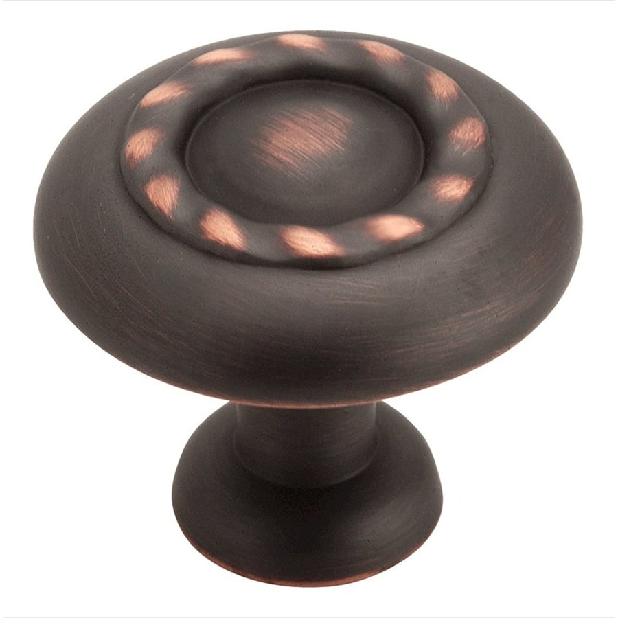 Amerock Inspirations Oil-Rubbed Bronze Round Cabinet Knob at Lowes.com