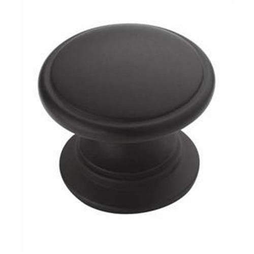 Amerock Allison Flat Black Round Knob at
