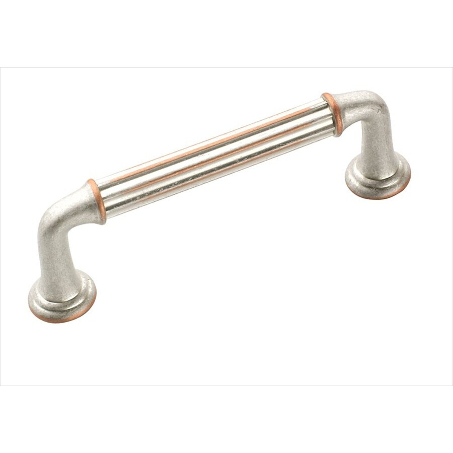 Amerock BP53036-WNC Eydon 3-in Center to Center Weathered Nickel Copper Rectangular Handle Cabinet Pull