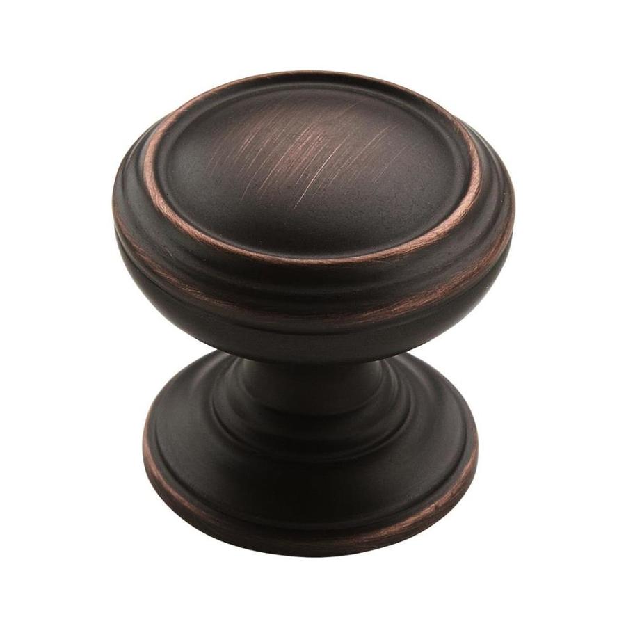 Amerock Revitalize Oil Rubbed Bronze Round Cabinet Knob At Lowes Com   026634177604 