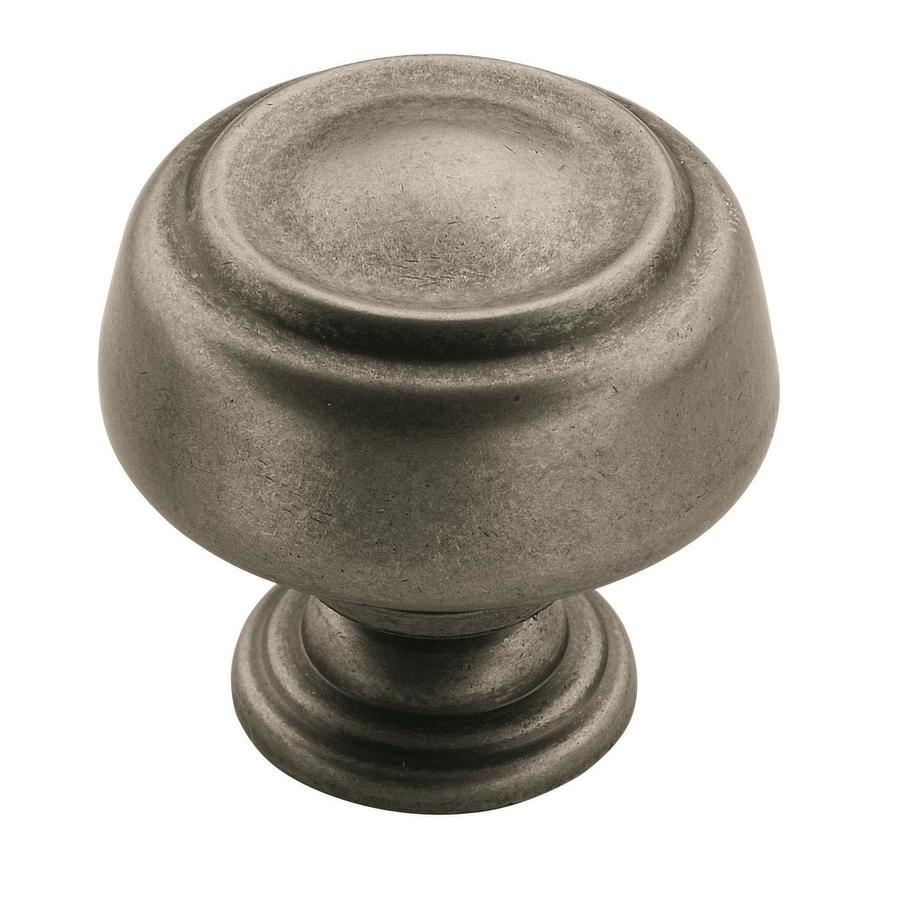 Shop Amerock Kane Weathered Nickel Round Cabinet Knob At Lowes.com