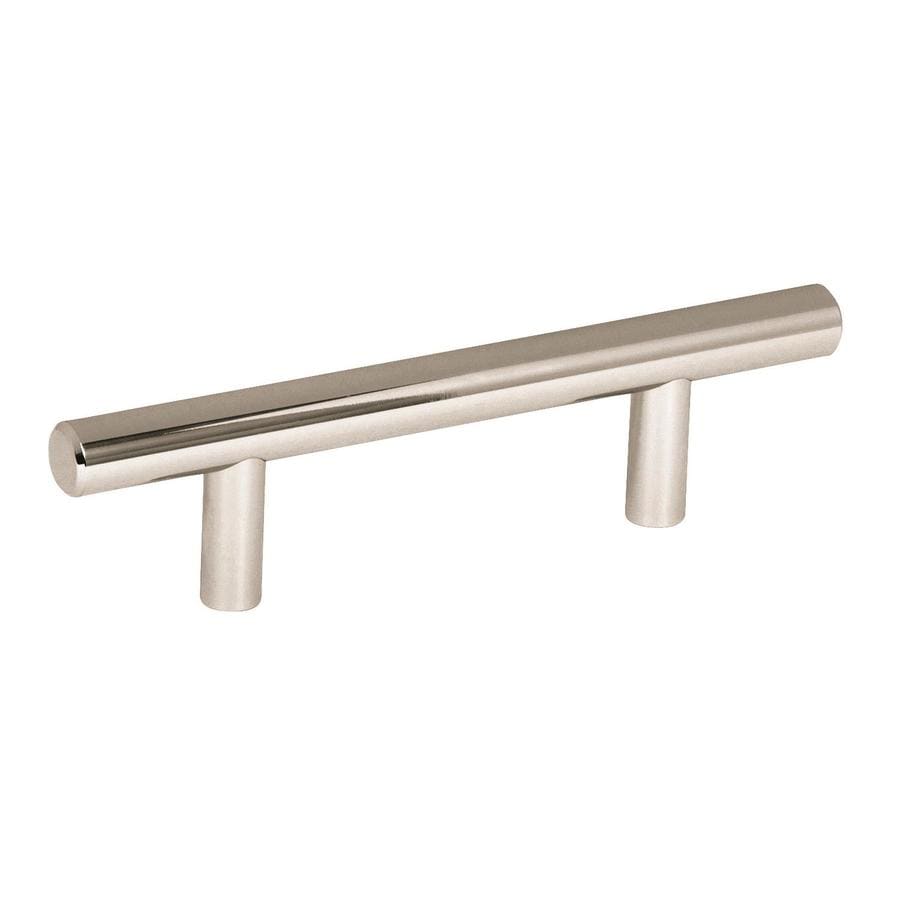 Amerock BP40515PN Bar Pulls 3-in Center to Center Polished Nickel Rectangular Bar Cabinet Pull