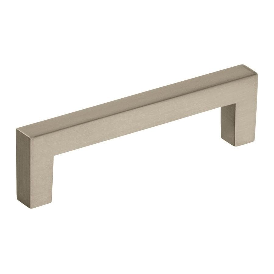 Amerock BP36570G10 Monument 3-3/4-in Center to Center Satin Nickel Rectangular Handle Cabinet Pull