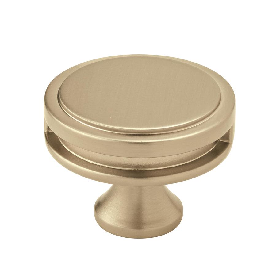 Amerock Oberon Golden Champagne Round Knob at