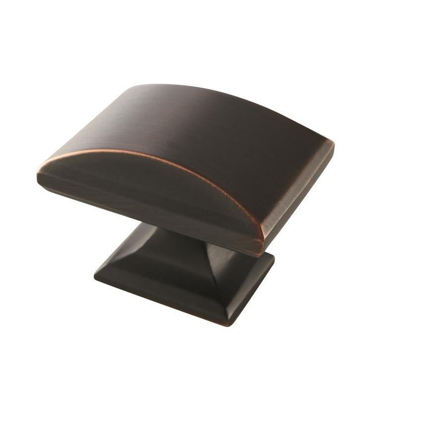 Amerock Candler Oil-Rubbed Bronze Rectangular Cabinet Knob at Lowes.com