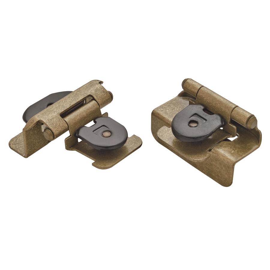 Amerock 2Pack 1/2in Antique Gold SelfClosing LiftOff Hinge
