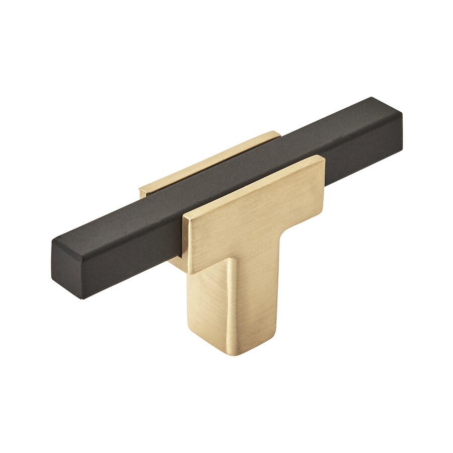 Amerock Urbanite 25/8 in (67 mm) Length Brushed Gold/Matte Black