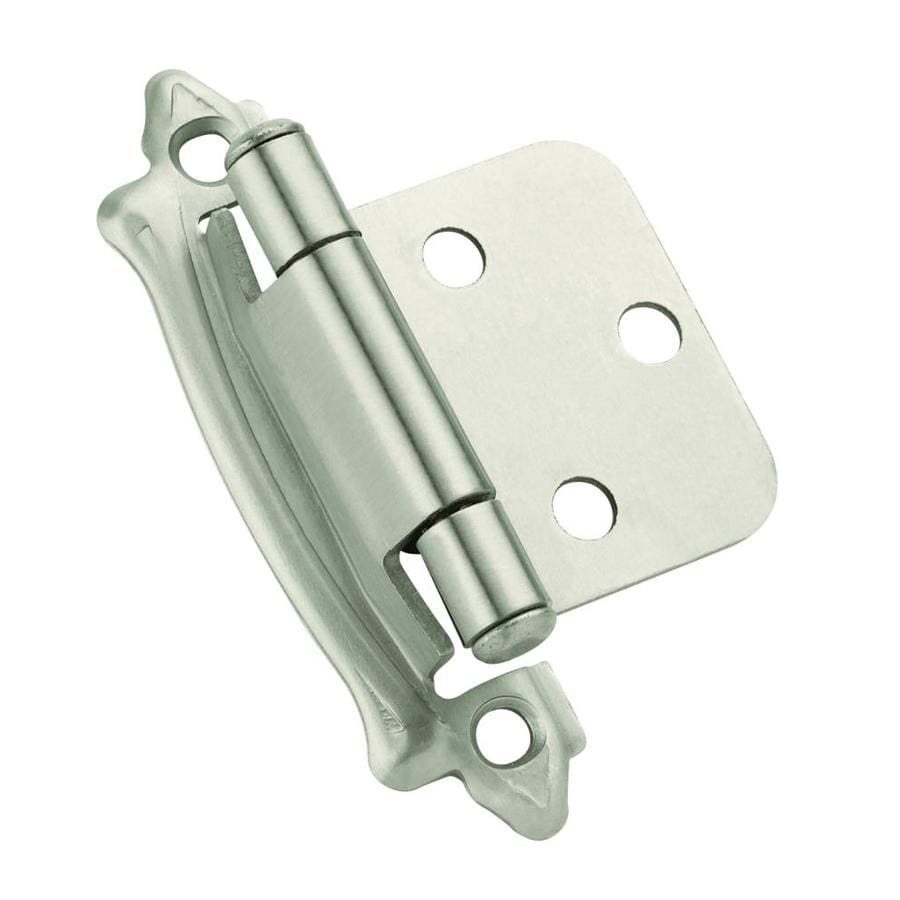 Amerock 2Pack Adjustable Satin Silver SelfClosing Hinge at