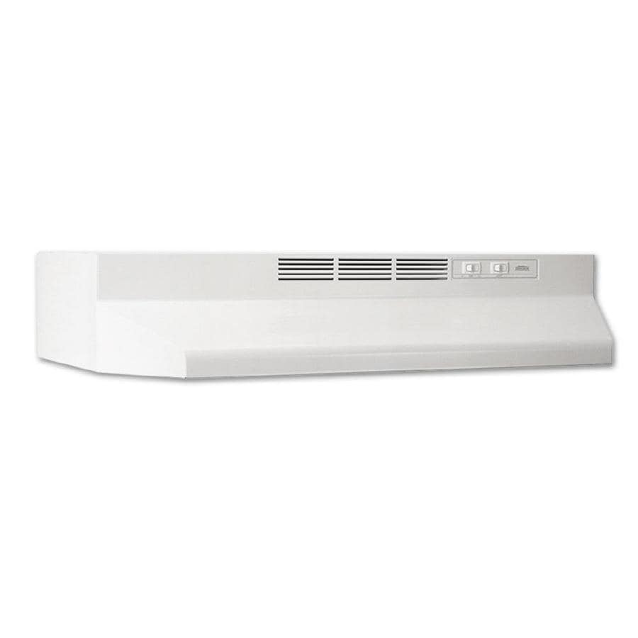 Shop Broan Undercabinet Range Hood (White Monochromatic) (Common: 42-in ...