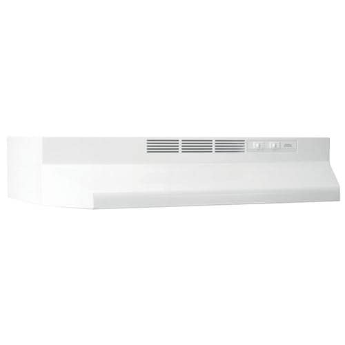 Broan BROAN 41000 Series 24-in Ductless White-on-white Undercabinet Range Hood (Common: 24 Inch; Actual: 23.875-in) at Lowes.com
