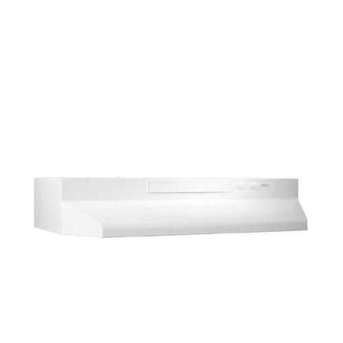 Broan 30in Ductless White/Black Range Hood 30