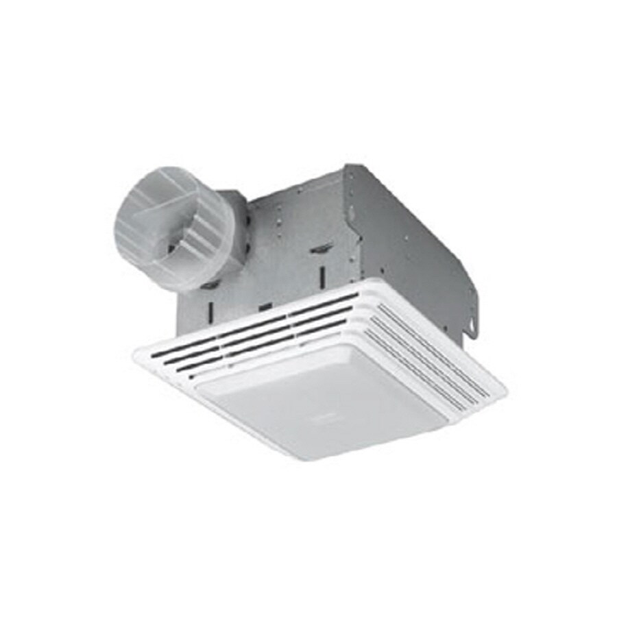Broan 1.5Sone 50CFM White Bathroom Fan with Light in the Bathroom