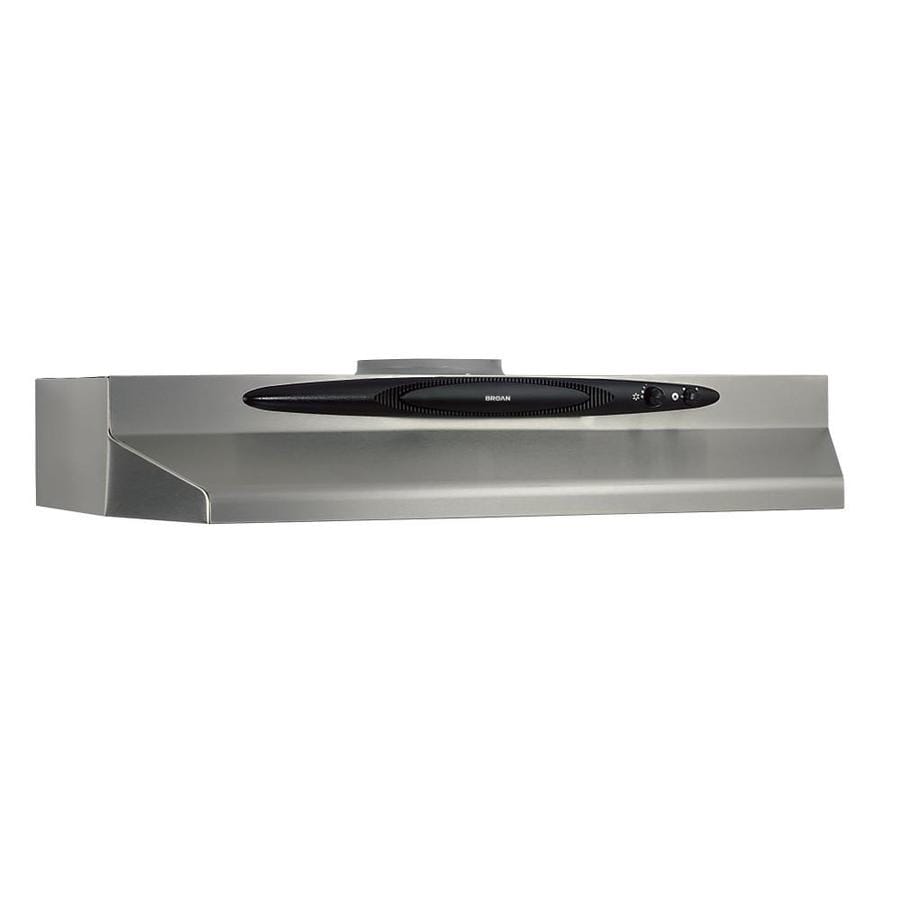 Shop Broan Range Hood (Stainless steel/Black) 36