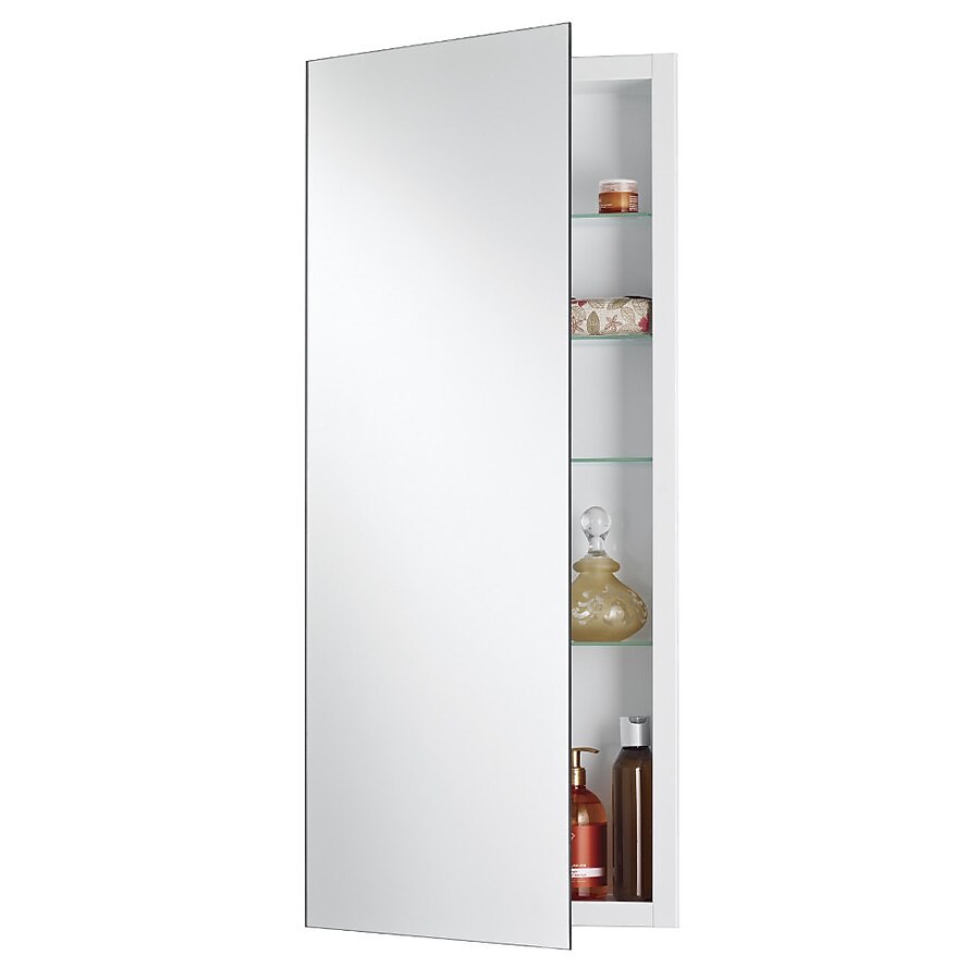 Jensen Cove 16-in x 36-in Rectangle Recessed Mirrored Medicine Cabinet Jensen Cove 16-in x 36-in Rectangle Recessed Mirrored Medicine Cabinet