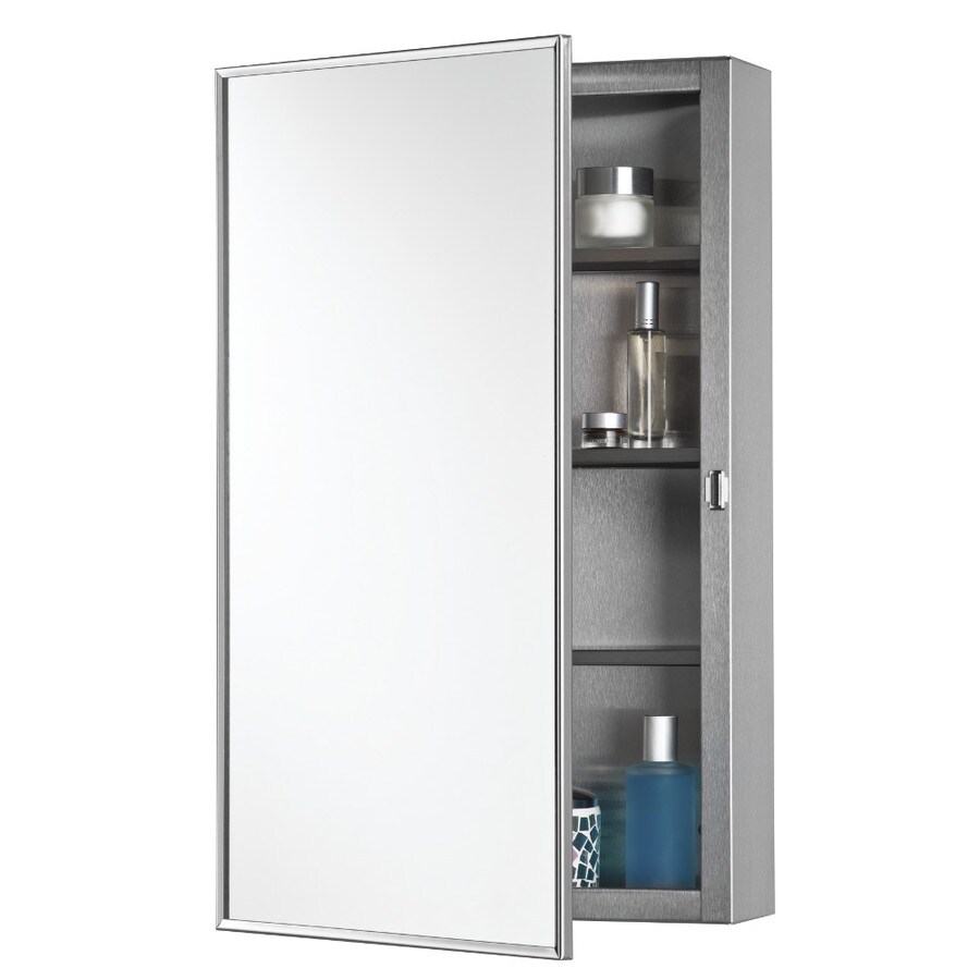Shop Broan SCube 16in x 26in Rectangle Surface Mirrored Stainless