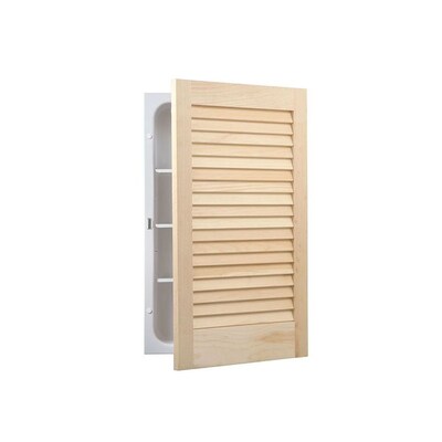 Broan Louver Doors 26 In H X 16 In W Unfinished Pine Metal