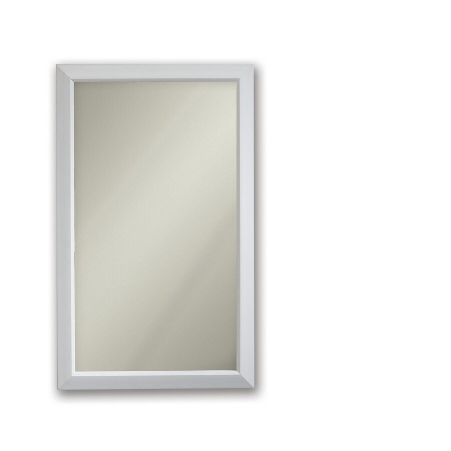 Jensen Hampton 15.75-in x 25.5-in Rectangle Recessed Mirrored Medicine Cabinet