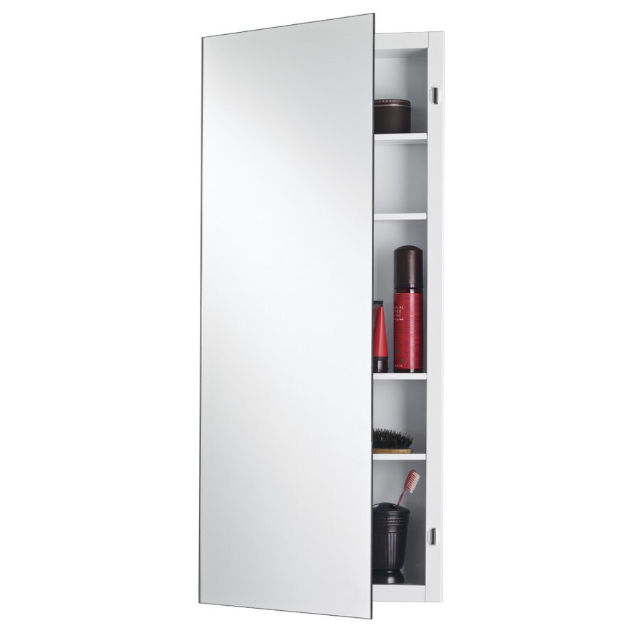 Jensen Focus 16in x 36in Recessed Mount Frameless Mirrored Medicine