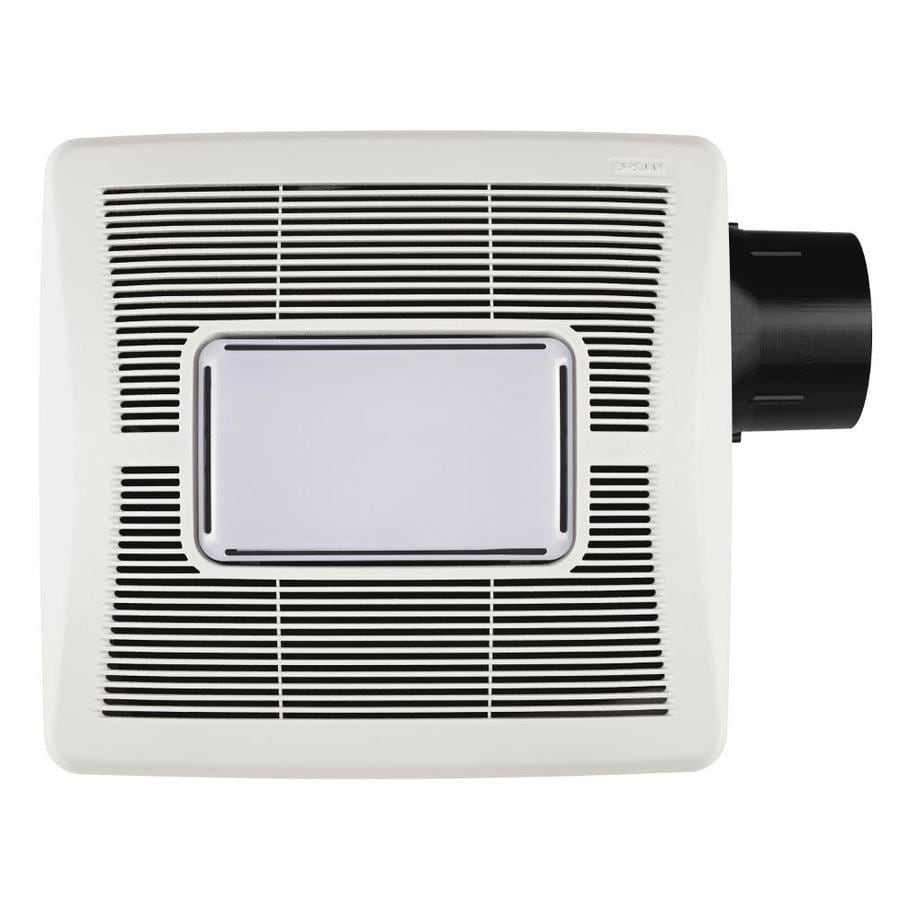 Broan InVent(TM) Series 1-Sone 80-CFM White Bathroom Fan ...