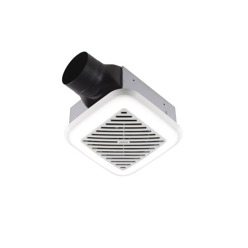 Broan InVent Series Single-Speed Fan with LED Light ENERGY STAR Certified Ceiling Room-Side Installation Bathroom Exhaust Fan 110 CFM 1.5 Sones