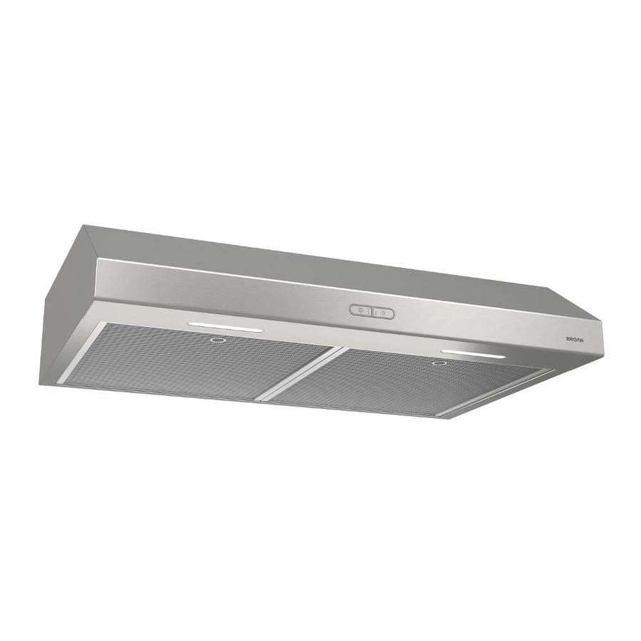 Broan 36 In Convertible Stainless Steel Undercabinet Range Hood