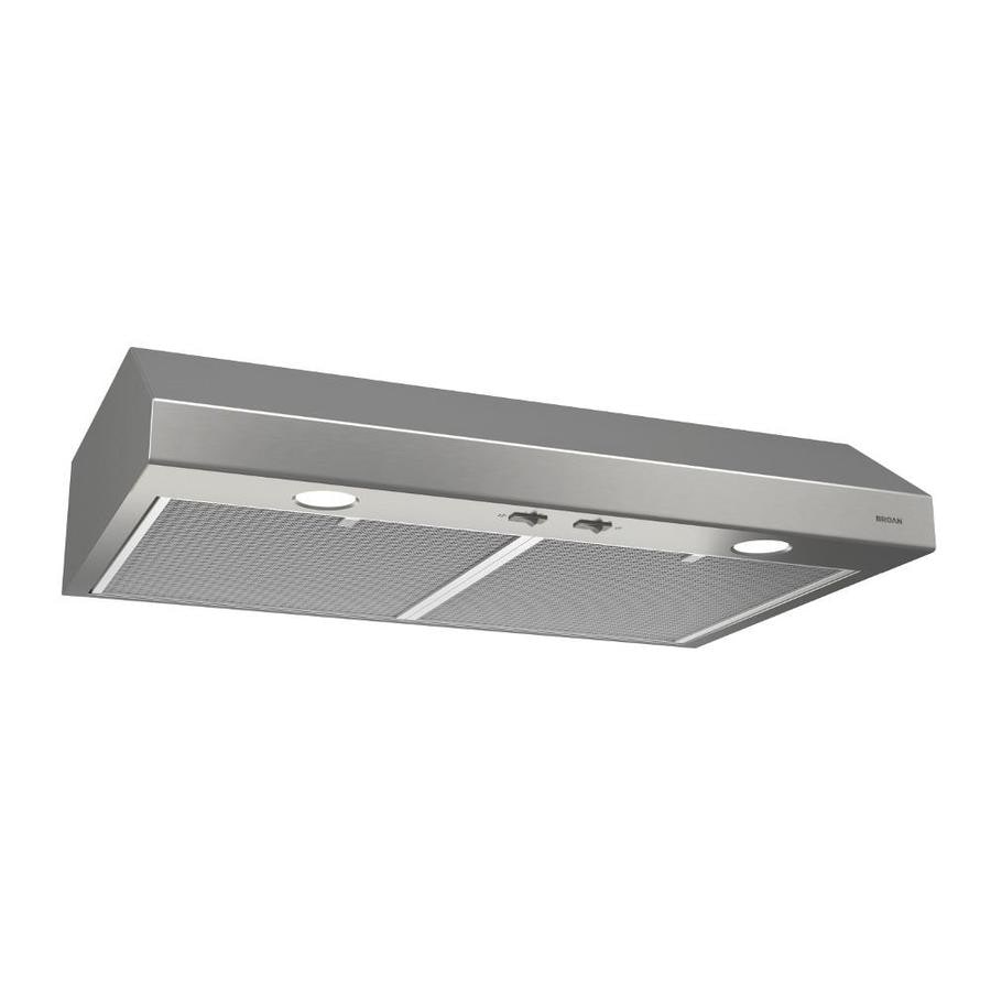 Undercabinet Range Hoods At Com Broan Undercabinet Range Hood Stainless Steel Common 36 In Actual