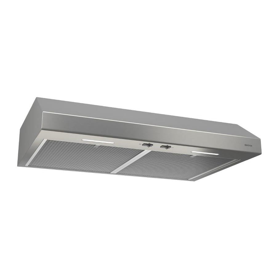 Broan 30-in Convertible Stainless Steel Undercabinet Range Hood (Common ...