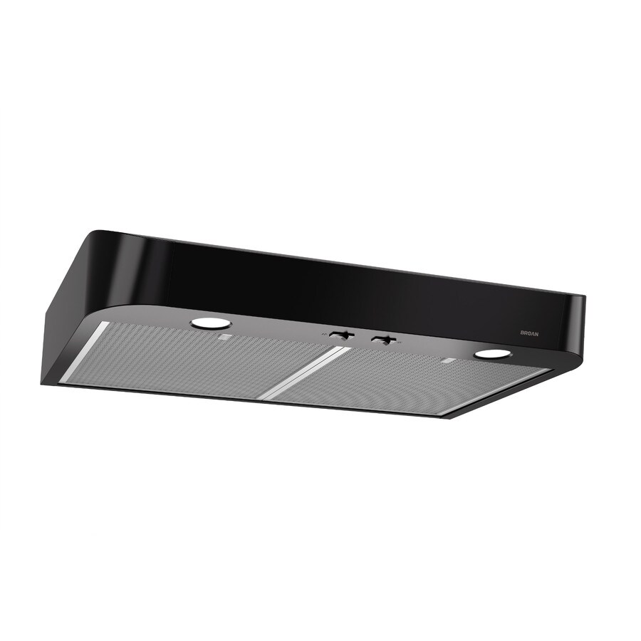 Broan Undercabinet Range Hood (Black) (; Actual: 29.875-in) in the ...