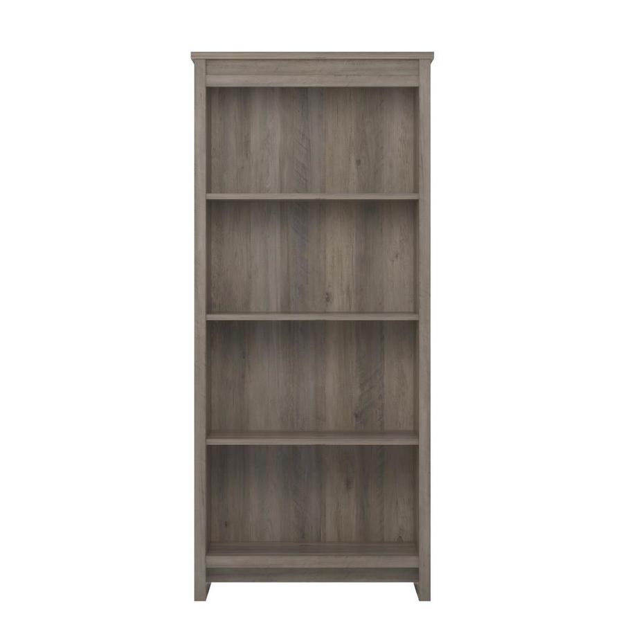 Ameriwood Home Lake Ave 4 Shelf Bookcase Gray Oak At Com Ameriwood Home Lake Ave 4 Shelf Bookcase Gray Oak