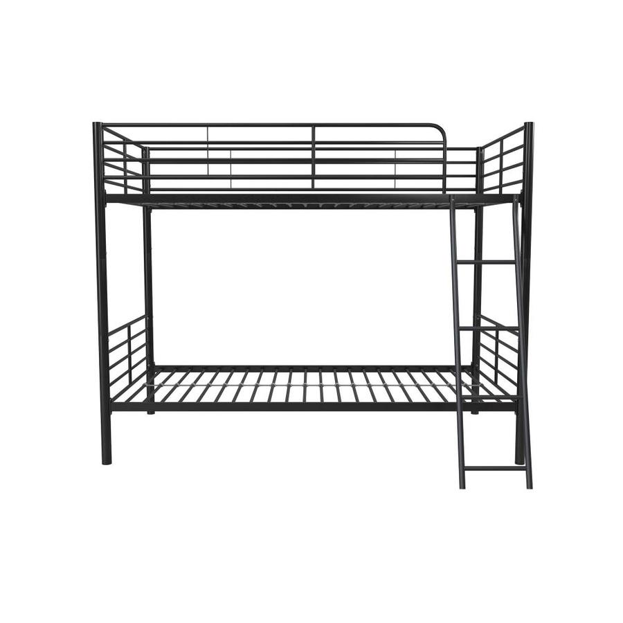 DHP Black Twin Over Twin Bunk Bed in the Bunk Beds department at Lowes.com