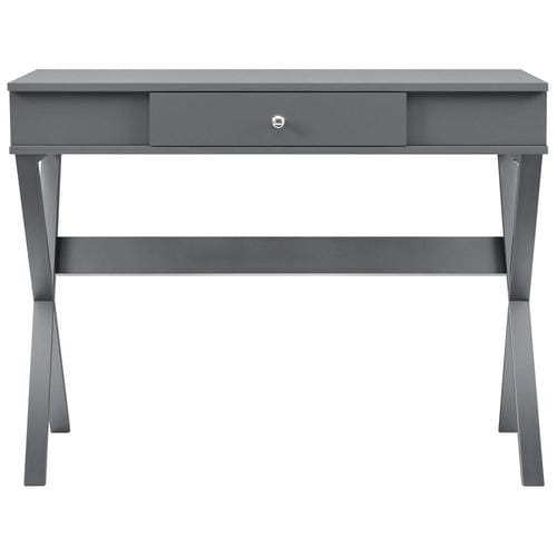 Ameriwood Home Carlisle Transitional Graphite Grey Writing Desk in the