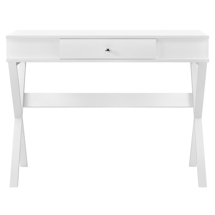 Ameriwood Home Carlisle Transitional White Writing Desk At Lowes Com