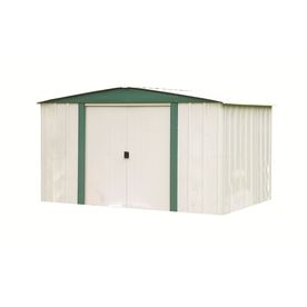 At Lowes Arrow Galvanized Steel Storage Shed Common 8 Ft X 6
