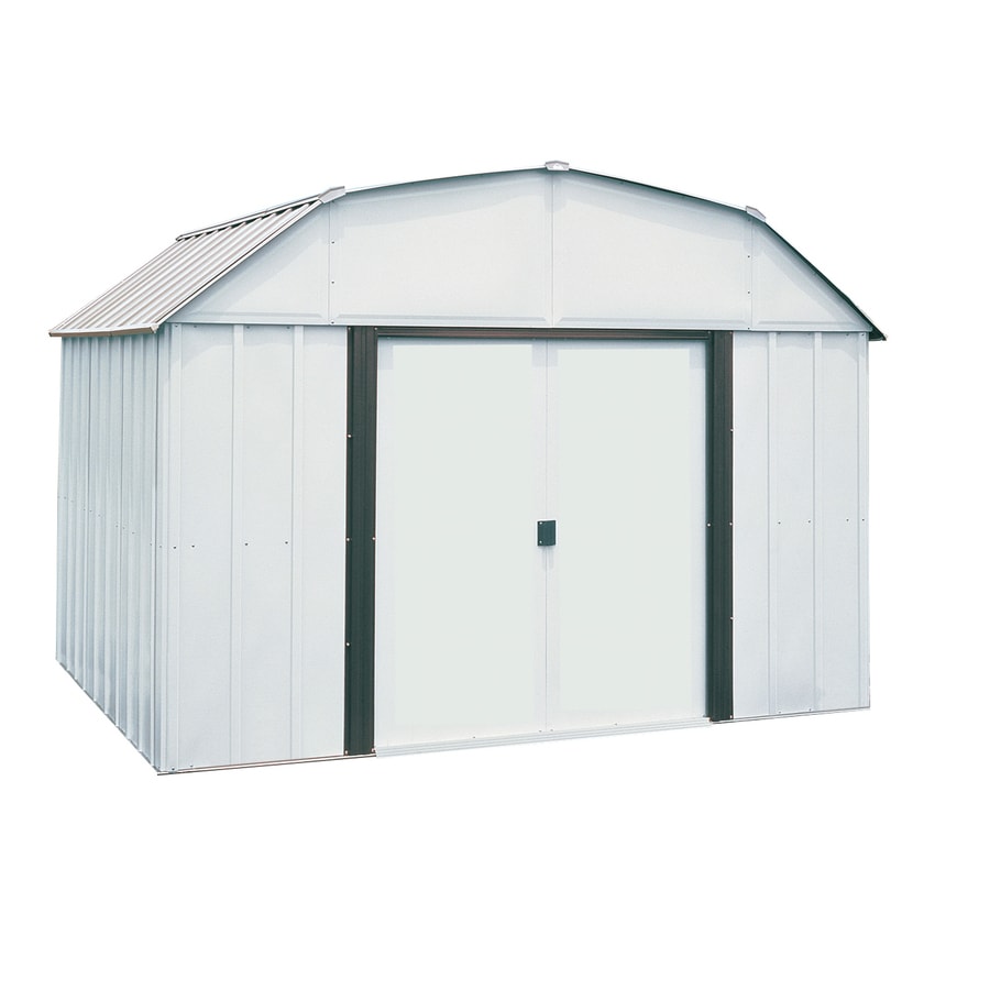 arrow 10-ft x 14-ft galvanized steel storage shed actuals