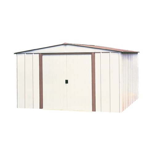 arrow galvanized steel storage shed common: 10-ft x 8-ft